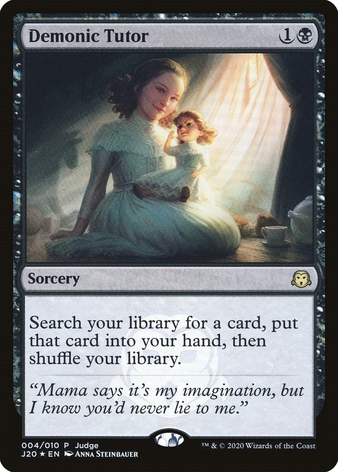 Image for Demonic Tutor (J20) (Judge Promos) (4) - Magic: The Gathering