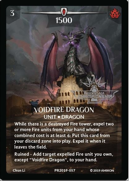 Image for Voidfire Dragon (Full Art) (Argent Saga Championship - Stamped) (Argent Saga Promos) (PR2019-057) - Argent Saga TCG