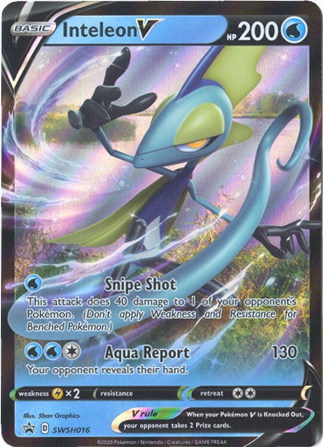 Image for Inteleon V - SWSH016 (SWSH: Sword & Shield Promo Cards) (SWSH016) - Pokemon