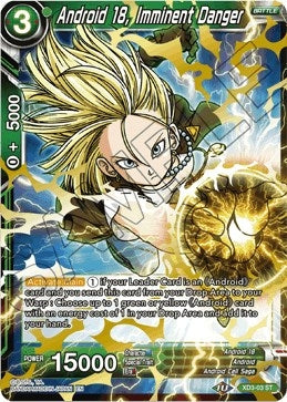 Image for Android 18, Imminent Danger (Universal Onslaught) (XD3-03) - Dragon Ball Super: Masters