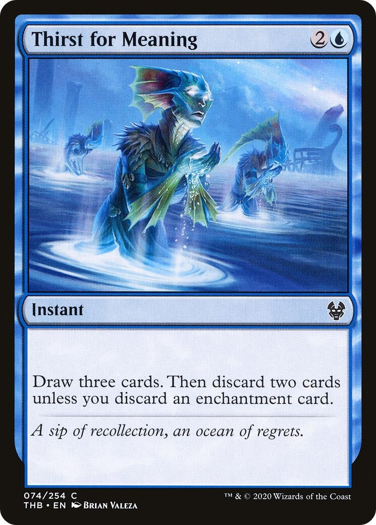 Image for Thirst for Meaning (Theros Beyond Death) (74) - Magic: The Gathering