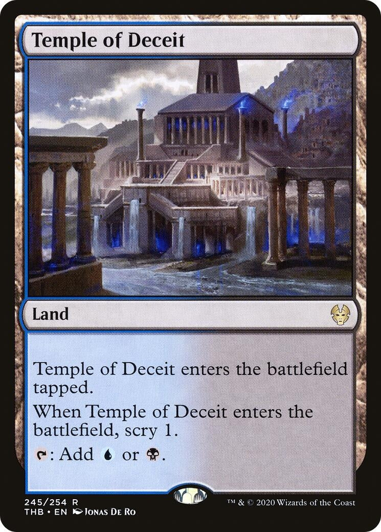 Image for Temple of Deceit (Theros Beyond Death) (245) - Magic: The Gathering