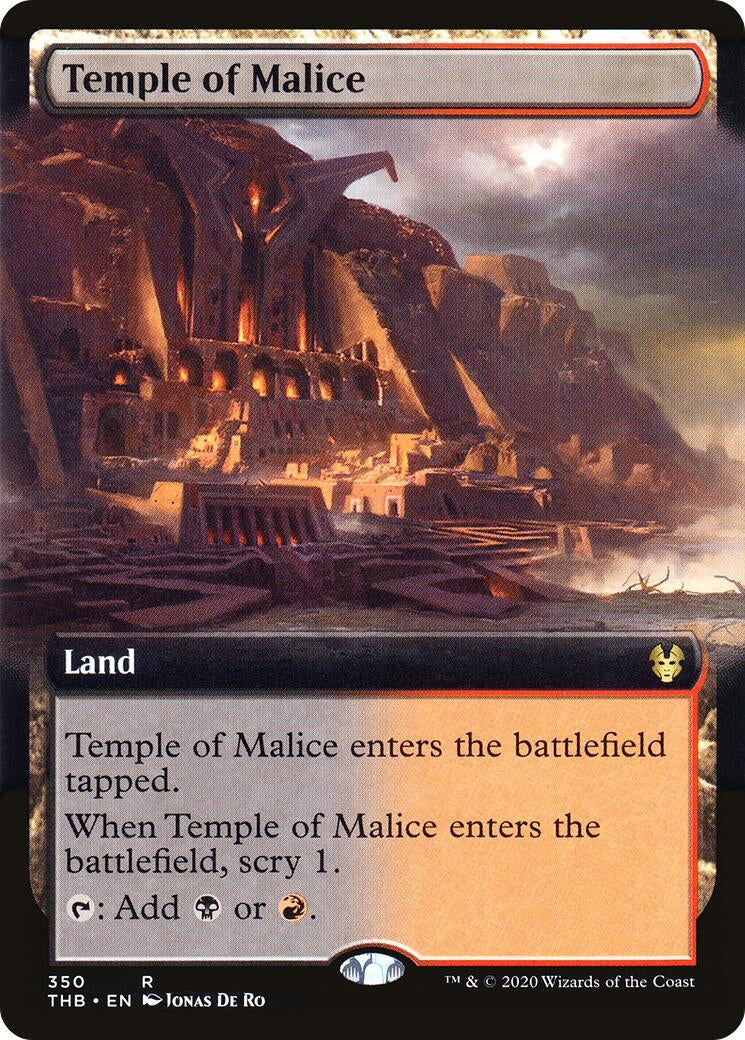 Image for Temple of Malice (Extended Art) (Theros Beyond Death) (350) - Magic: The Gathering