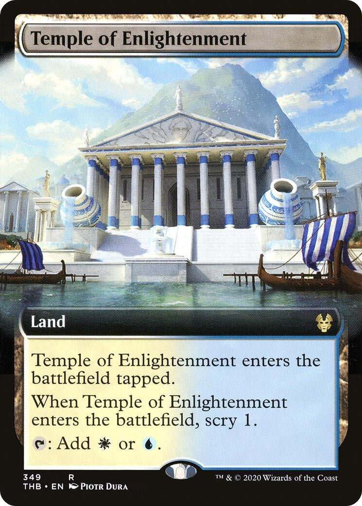 Image for Temple of Enlightenment (Extended Art) (Theros Beyond Death) (349) - Magic: The Gathering