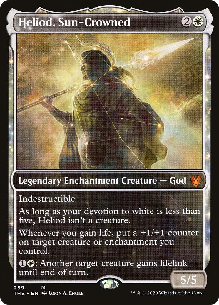 Image for Heliod, Sun-Crowned (Showcase) (Theros Beyond Death) (259) - Magic: The Gathering