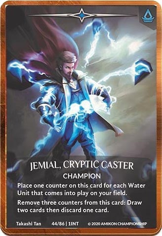 Image for Jemial, Cryptic Caster (Regular Art Bronze Metal Prize Card) (Argent Saga Promos) (44/86 1INT) - Argent Saga TCG