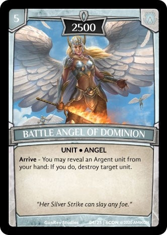 Image for Battle Angel of Dominion (Expansion Pack 3: Conviction) (04/25 | 6CON) - Argent Saga TCG