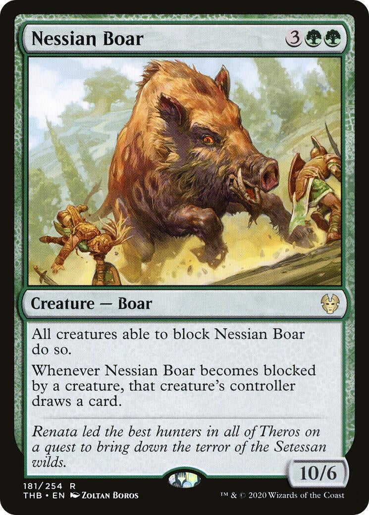 Image for Nessian Boar (Theros Beyond Death) (181) - Magic: The Gathering