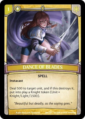 Image for Dance of Blades (Expansion Pack 3: Conviction) (06/25 | 6CON) - Argent Saga TCG