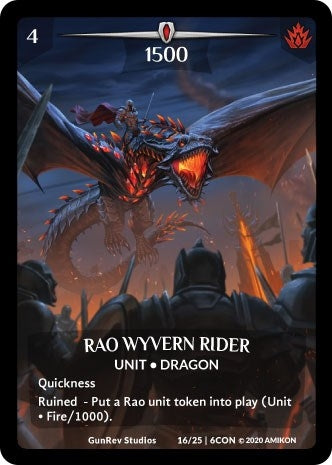 Image for Rao Wyvern Rider (Full Art) (Expansion Pack 3: Conviction) (16/25 | 6CON) - Argent Saga TCG