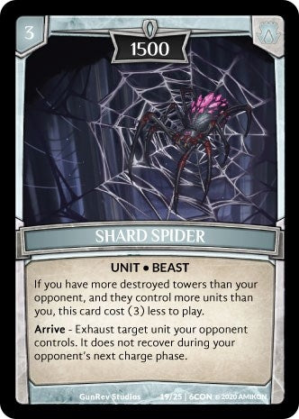 Image for Shard Spider (Expansion Pack 3: Conviction) (19/25 | 6CON) - Argent Saga TCG