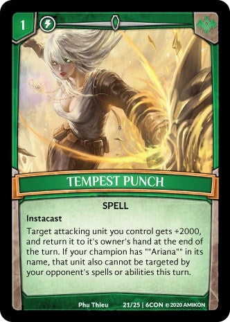 Image for Tempest Punch (Expansion Pack 3: Conviction) (21/25 | 6CON) - Argent Saga TCG