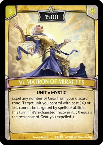 Image for Vi, Matron of Miracles (Expansion Pack 3: Conviction) (24/25 | 6CON) - Argent Saga TCG