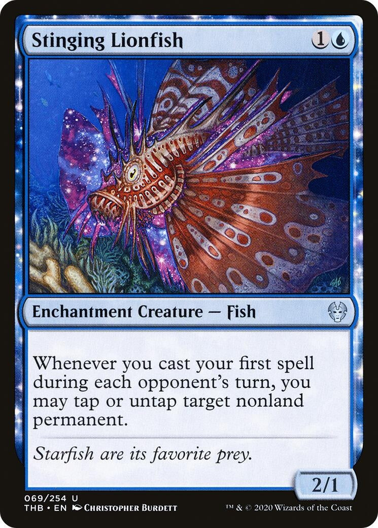 Image for Stinging Lionfish (Theros Beyond Death) (69) - Magic: The Gathering