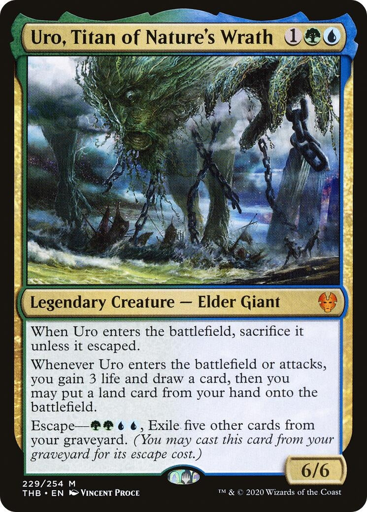 Image for Uro, Titan of Nature's Wrath (Theros Beyond Death) (229) - Magic: The Gathering
