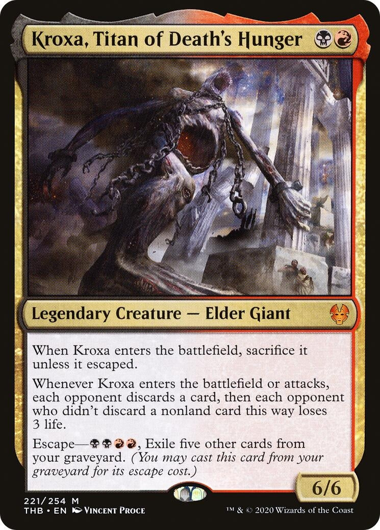 Image for Kroxa, Titan of Death's Hunger (Theros Beyond Death) (221) - Magic: The Gathering