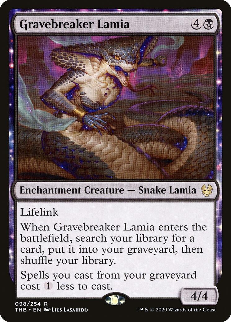 Image for Gravebreaker Lamia (Theros Beyond Death) (98) - Magic: The Gathering