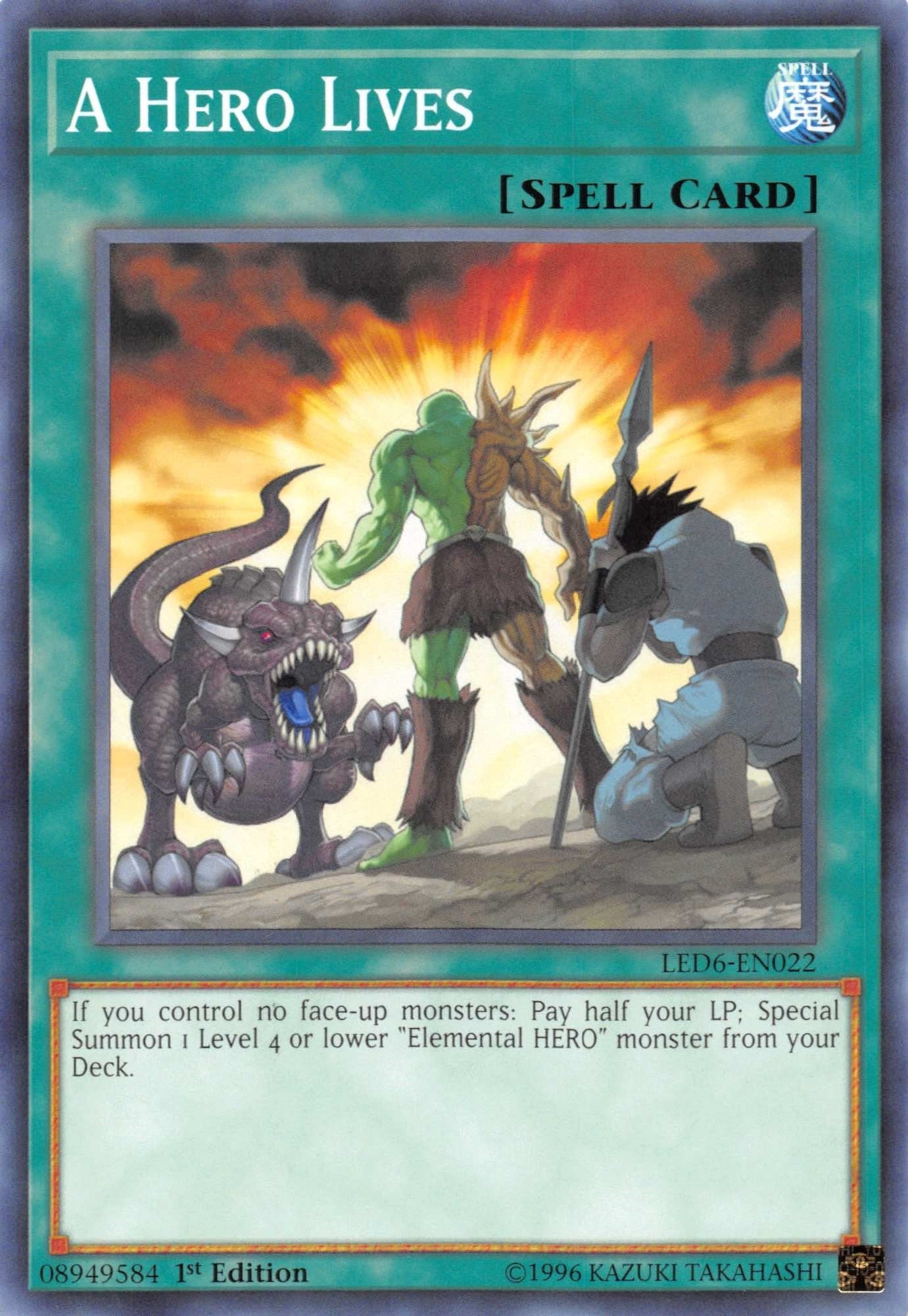 Image for A Hero Lives (Legendary Duelists: Magical Hero) (LED6-EN022) - YuGiOh