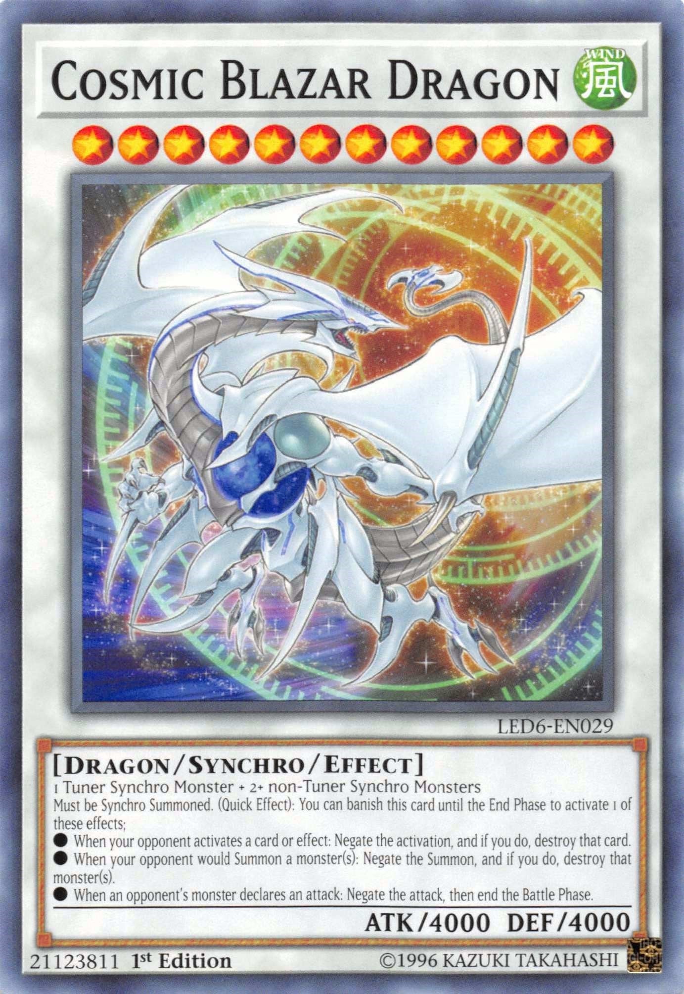 Image for Cosmic Blazar Dragon (Legendary Duelists: Magical Hero) (LED6-EN029) - YuGiOh