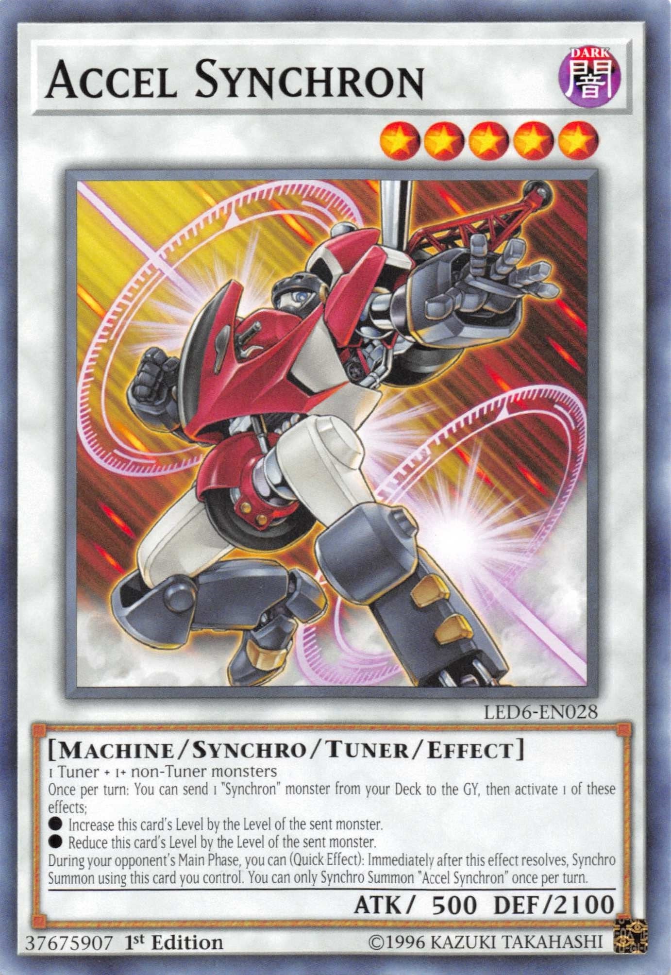 Image for Accel Synchron (Legendary Duelists: Magical Hero) (LED6-EN028) - YuGiOh