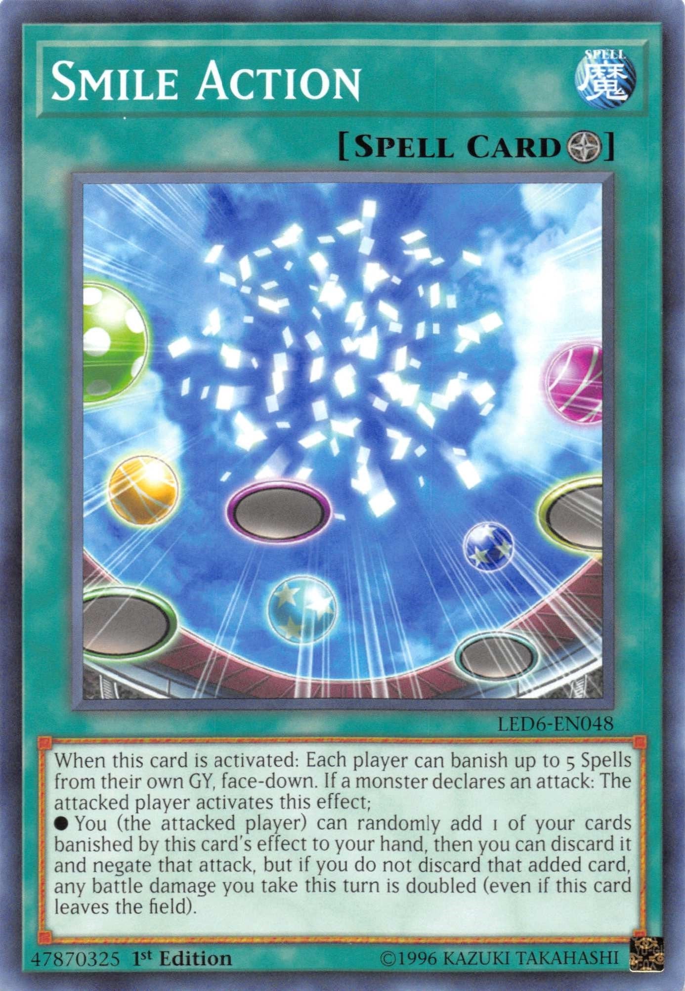 Image for Smile Action (Legendary Duelists: Magical Hero) (LED6-EN048) - YuGiOh
