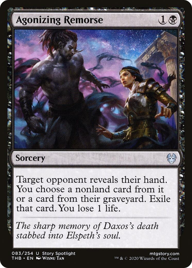 Image for Agonizing Remorse (Theros Beyond Death) (83) - Magic: The Gathering