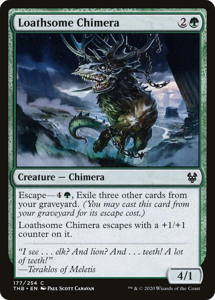 Image for Loathsome Chimera (Theros Beyond Death) (177) - Magic: The Gathering