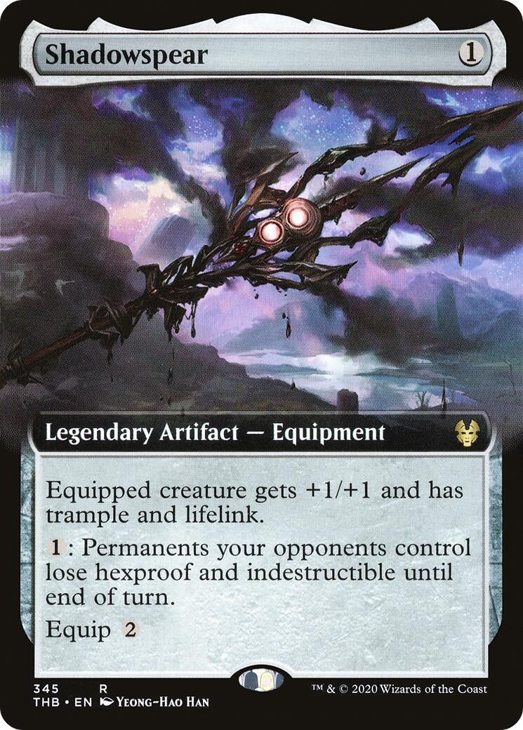 Image for Shadowspear (Extended Art) (Theros Beyond Death) (345) - Magic: The Gathering