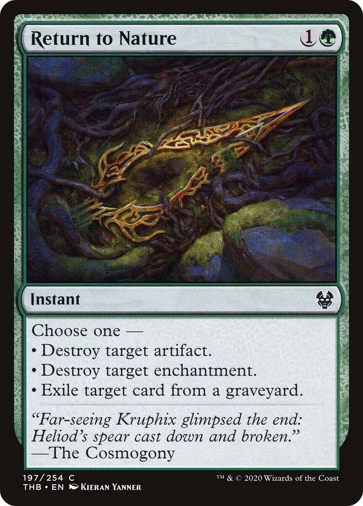 Image for Return to Nature (Theros Beyond Death) (197) - Magic: The Gathering