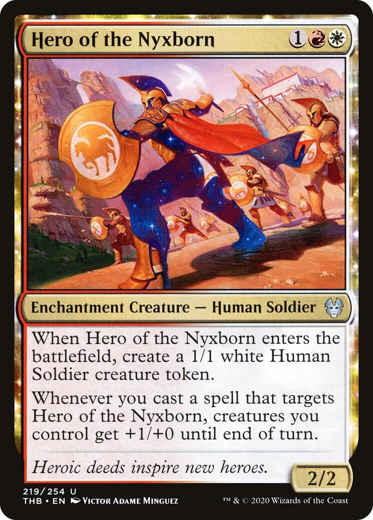 Image for Hero of the Nyxborn (Theros Beyond Death) (219) - Magic: The Gathering