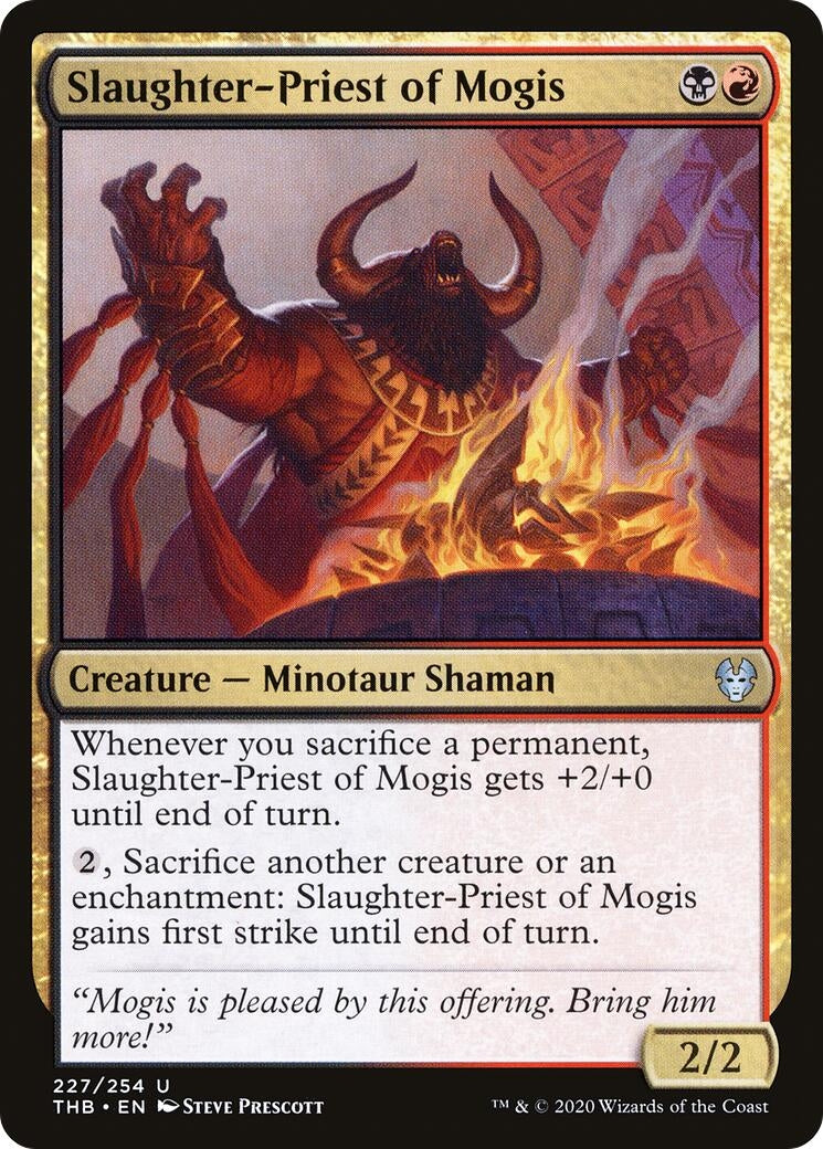 Image for Slaughter-Priest of Mogis (Theros Beyond Death) (227) - Magic: The Gathering
