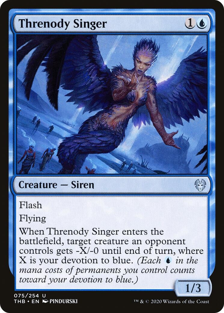 Image for Threnody Singer (Theros Beyond Death) (75) - Magic: The Gathering