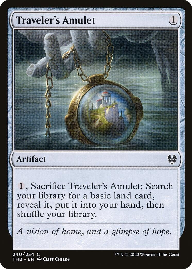 Image for Traveler's Amulet (Theros Beyond Death) (240) - Magic: The Gathering
