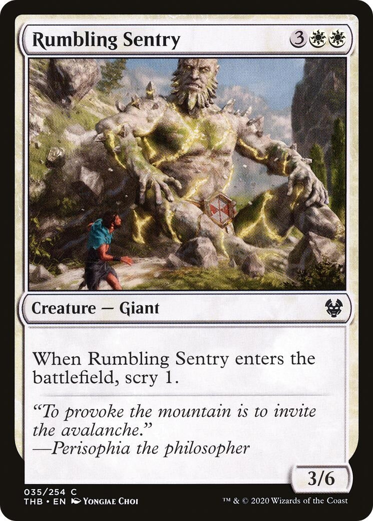 Image for Rumbling Sentry (Theros Beyond Death) (35) - Magic: The Gathering