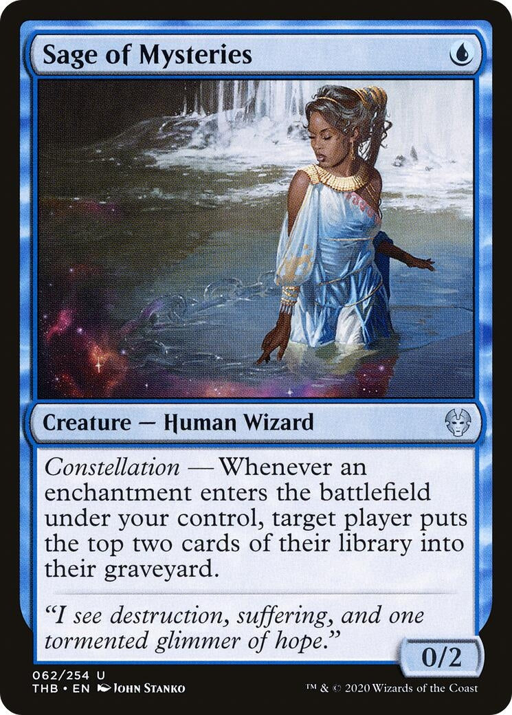 Image for Sage of Mysteries (Theros Beyond Death) (62) - Magic: The Gathering