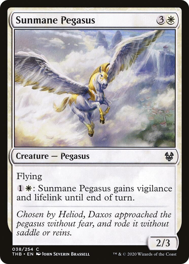 Image for Sunmane Pegasus (Theros Beyond Death) (38) - Magic: The Gathering