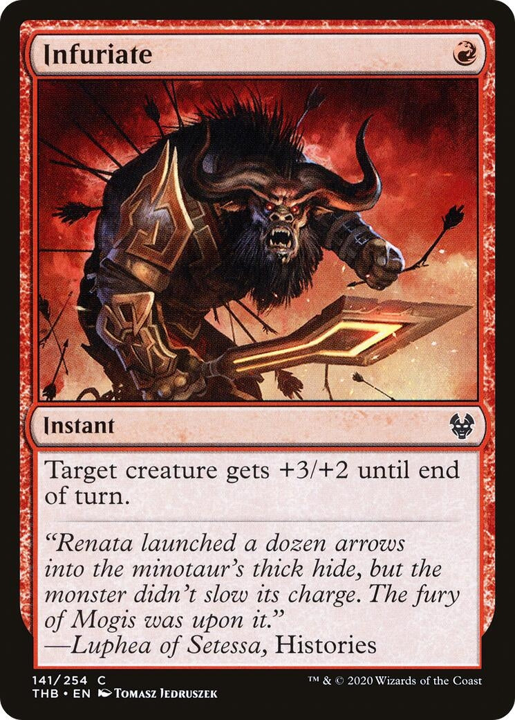 Image for Infuriate (Theros Beyond Death) (141) - Magic: The Gathering