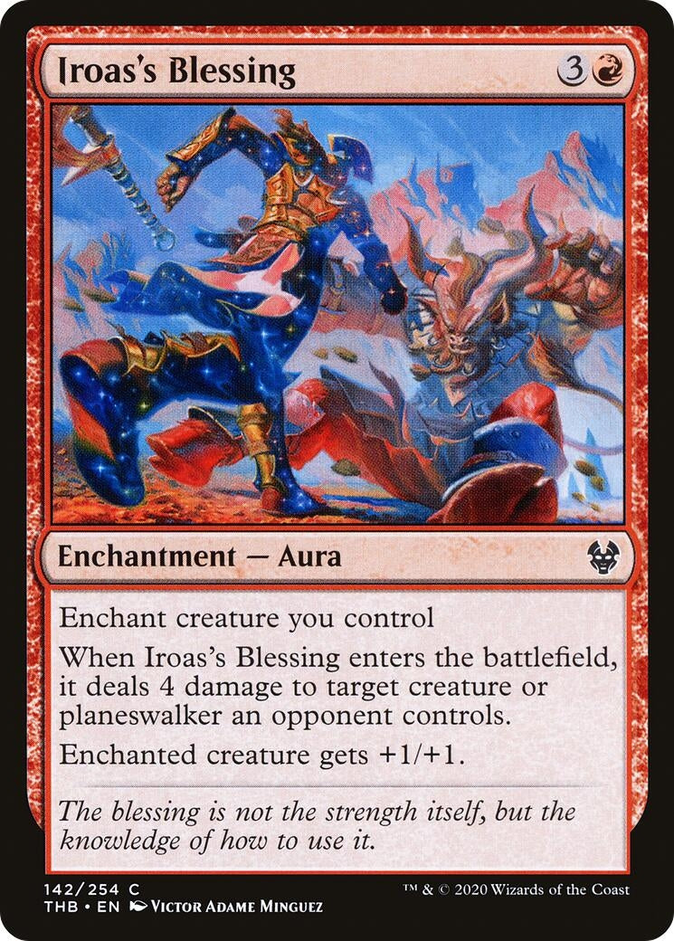 Image for Iroas's Blessing (Theros Beyond Death) (142) - Magic: The Gathering