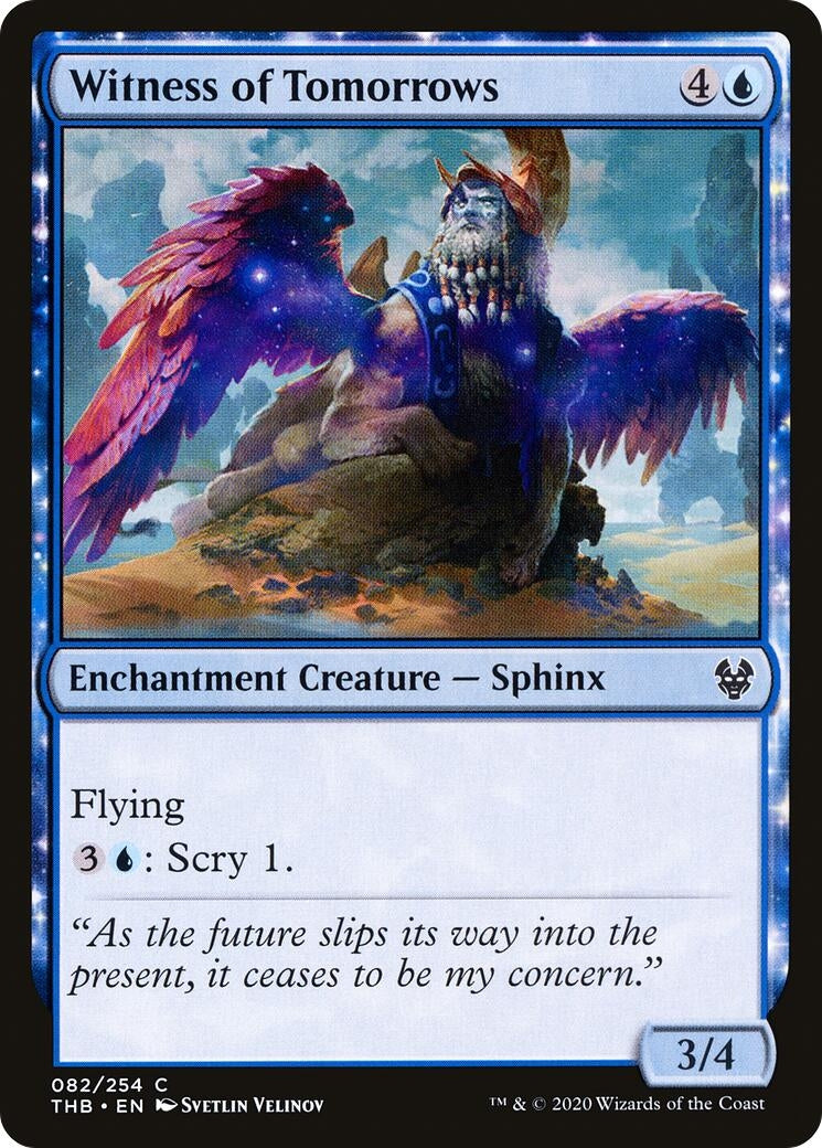 Image for Witness of Tomorrows (Theros Beyond Death) (82) - Magic: The Gathering