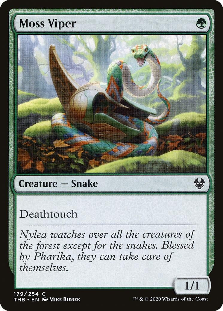Image for Moss Viper (Theros Beyond Death) (179) - Magic: The Gathering