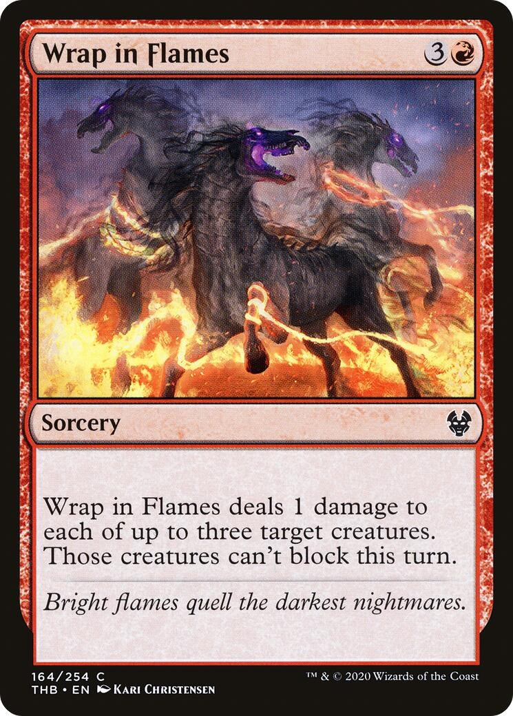 Image for Wrap in Flames (Theros Beyond Death) (164) - Magic: The Gathering