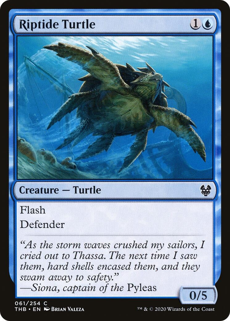 Image for Riptide Turtle (Theros Beyond Death) (61) - Magic: The Gathering