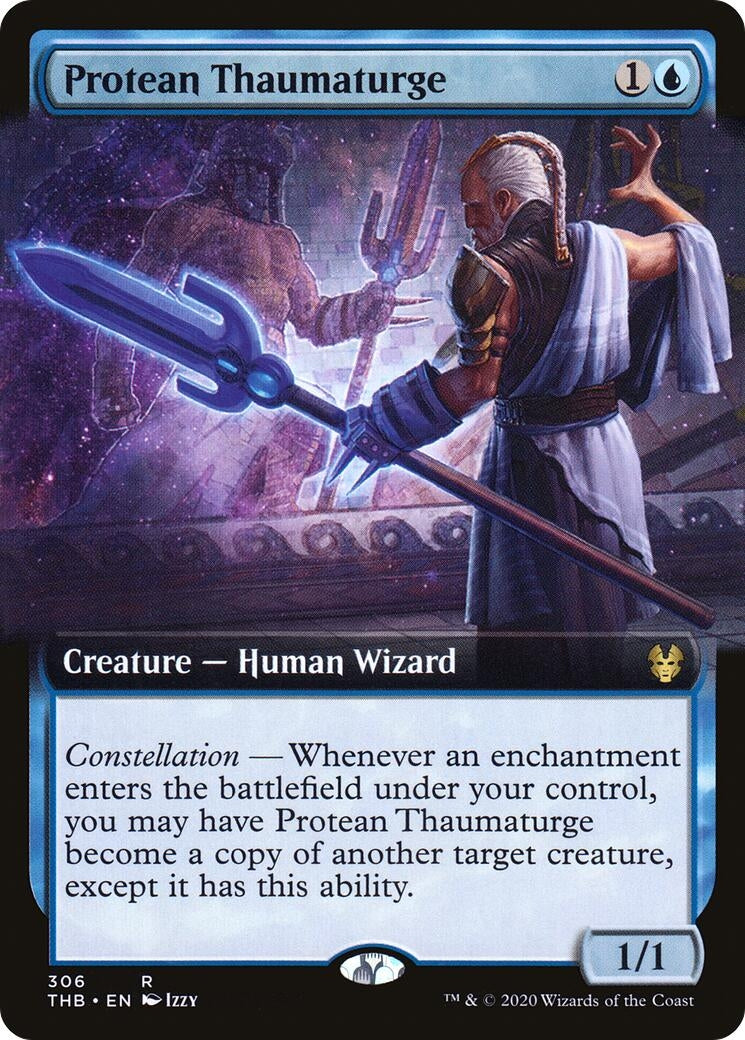 Image for Protean Thaumaturge (Extended Art) (Theros Beyond Death) (306) - Magic: The Gathering