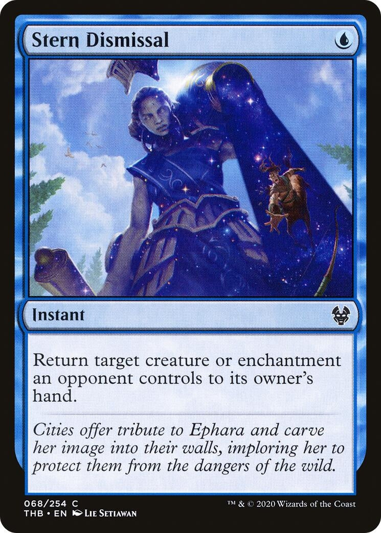 Image for Stern Dismissal (Theros Beyond Death) (68) - Magic: The Gathering