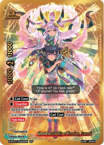 Image for Great Electrodeity of Freedom, Izanami (SP) (Perfected Time Ruler) (S-BT07/S002EN) - Future Card BuddyFight