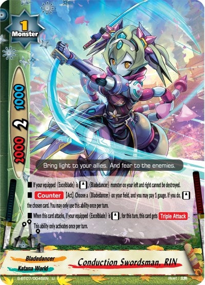 Image for Conduction Swordsman, RIN (Perfected Time Ruler) (S-BT07/0045EN) - Future Card BuddyFight