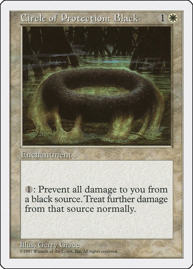 Image for Circle of Protection: Black (Fifth Edition) - Magic: The Gathering