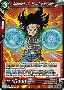 Image for Android 17, Spirit Vanisher (Universal Onslaught) (BT9-013) - Dragon Ball Super: Masters