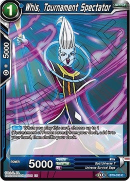 Image for Whis, Tournament Spectator (Universal Onslaught) (BT9-033) - Dragon Ball Super: Masters