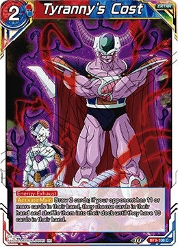 Image for Tyranny's Cost (Universal Onslaught) (BT9-108) - Dragon Ball Super: Masters